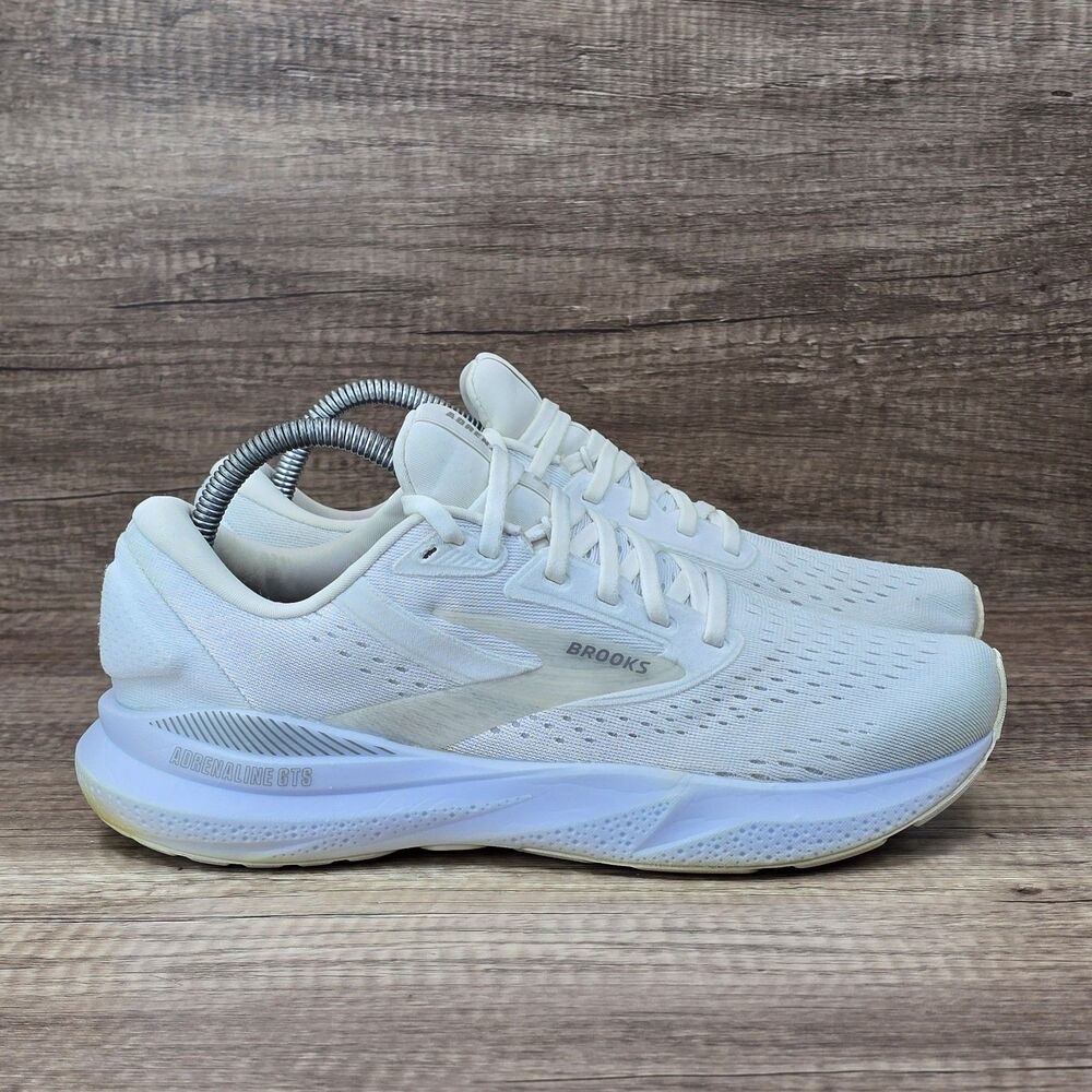 Brooks Adrenaline GTS 24 Women's Size 9.5 B White Oyster Alloy Shoes 1204261B148